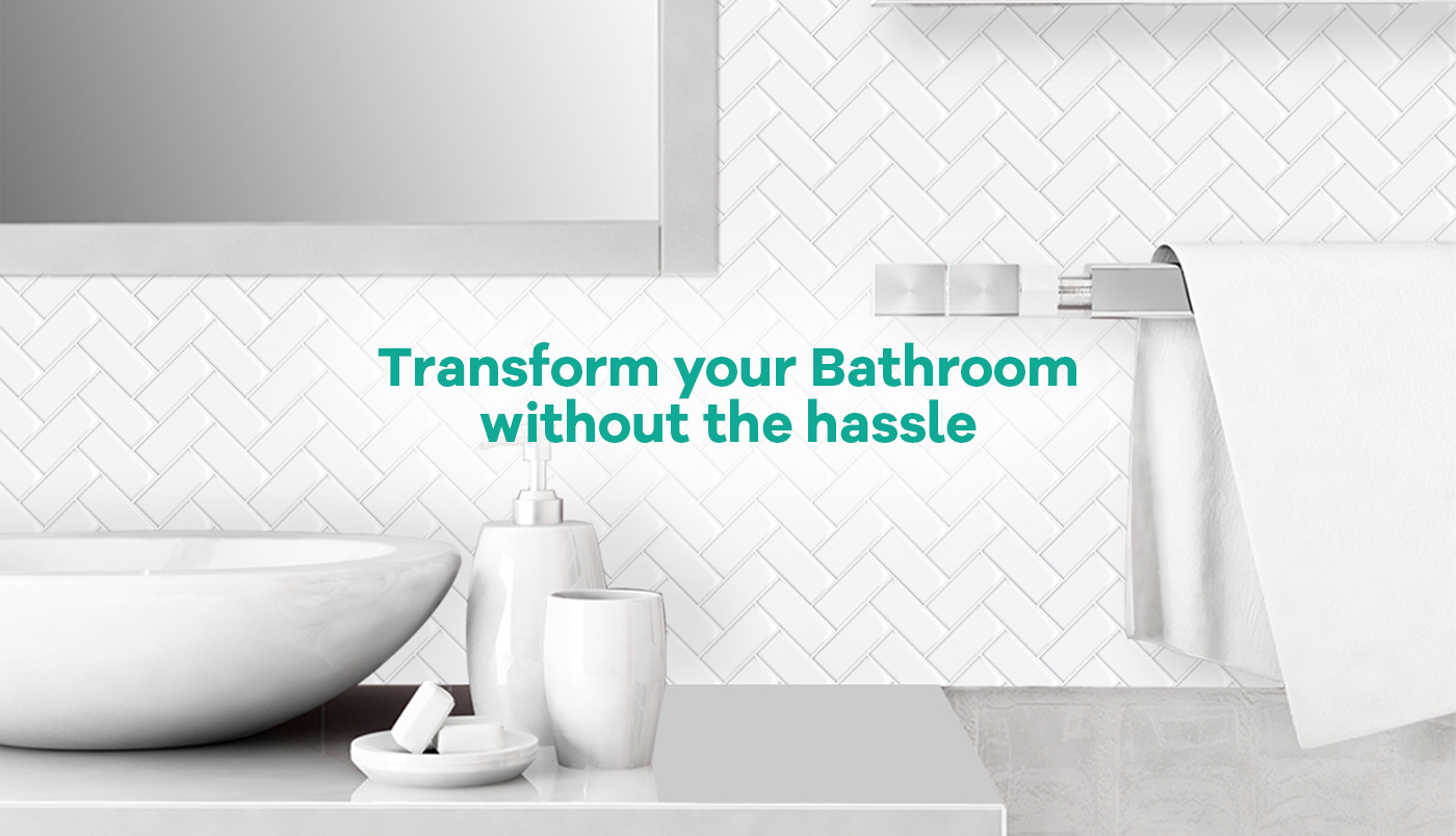 Add Some Magic to Your Bathroom with Peel and Stick Vinyl Wall Tiles
