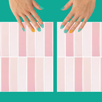 Thumbnail for Pink peel and stick kit kat tiles interlocking