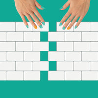 Thumbnail for Subway Wall Tile Classic | White with Grey Grout