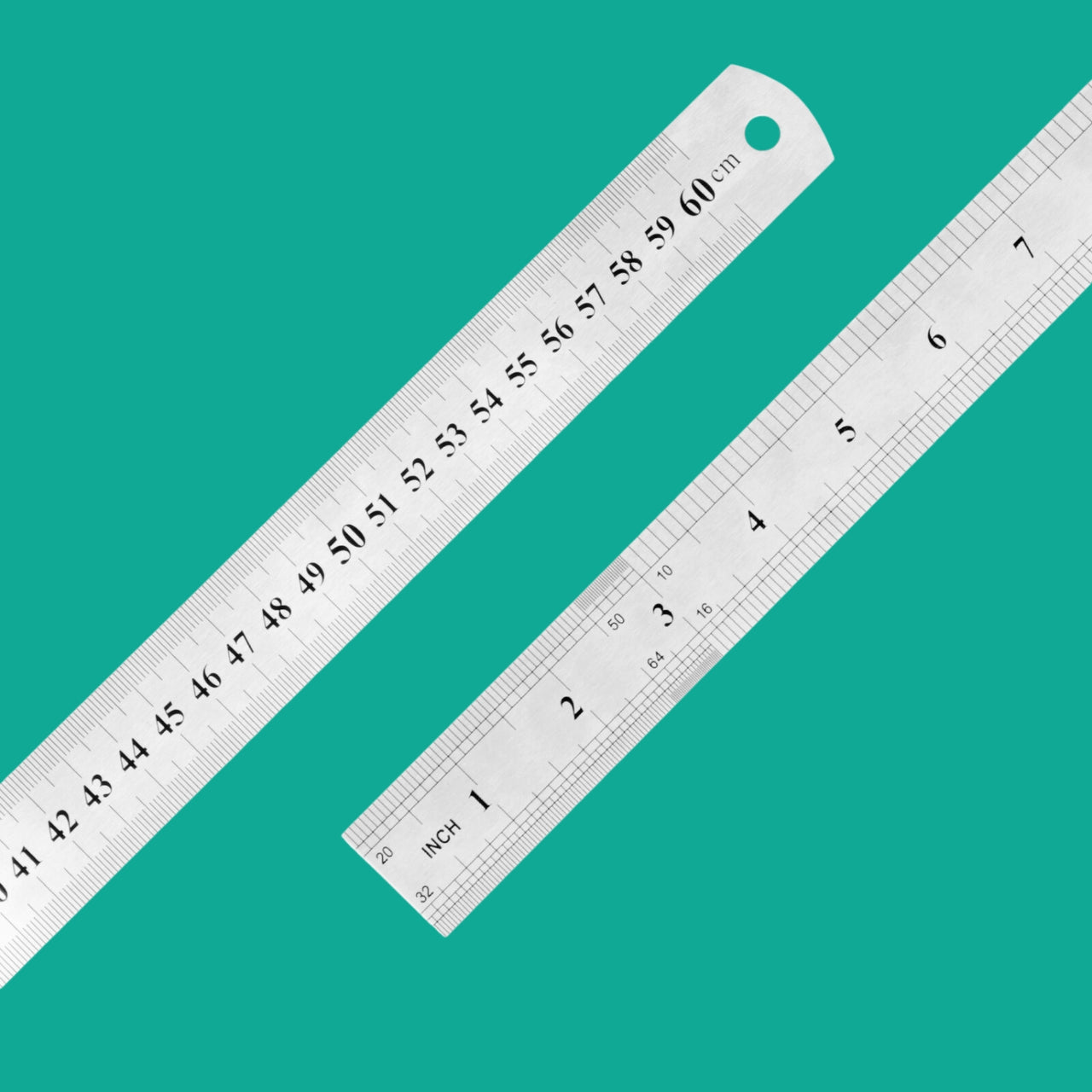 60cm / 24inch metal ruler