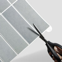 Thumbnail for easy to cut blue stacked subway vinyl wall tiles