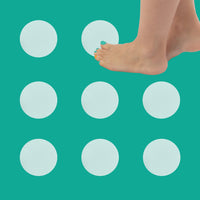Thumbnail for Clear anti slip grip dots that are self-adhesive for slippery floors