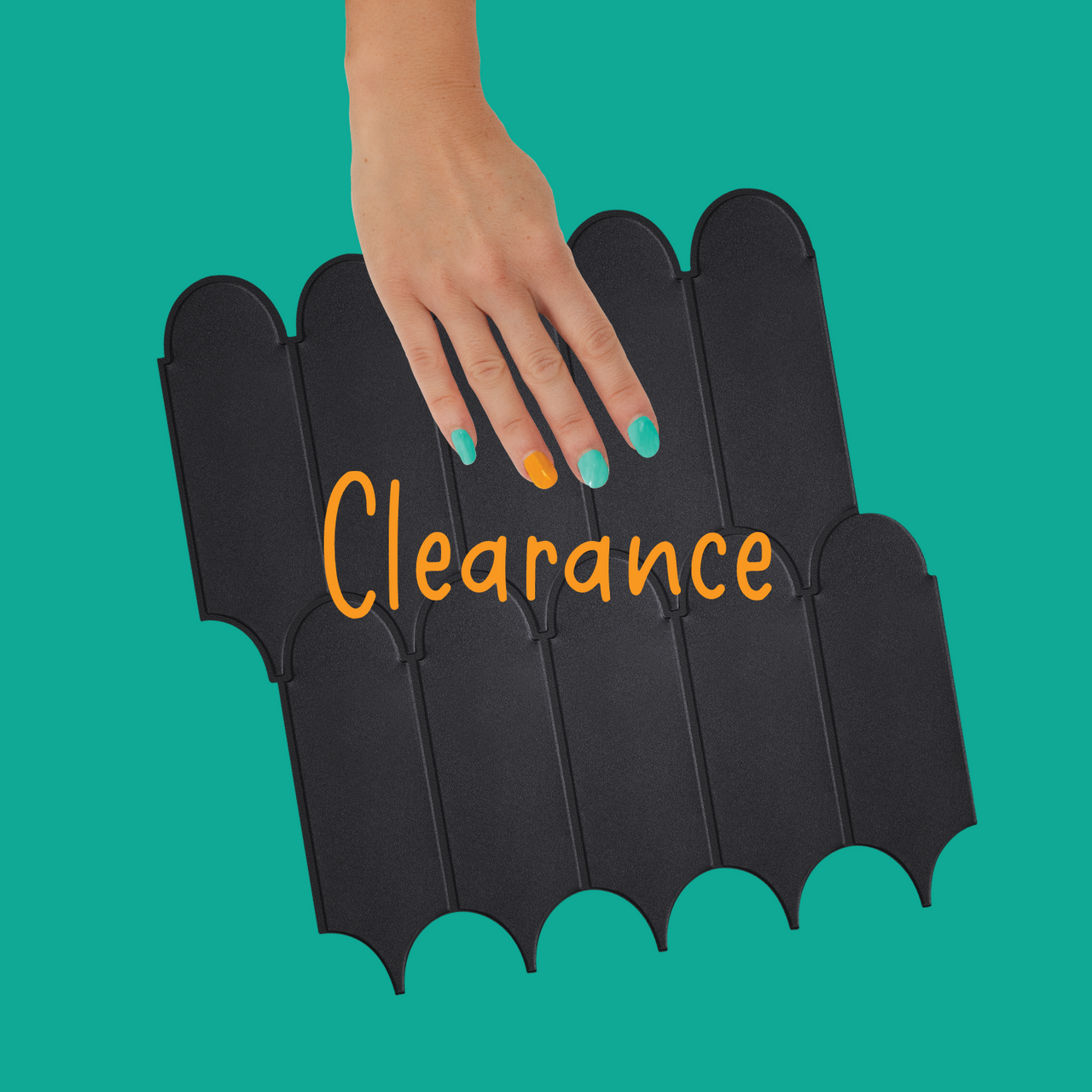 Feather black matte tiles clearance