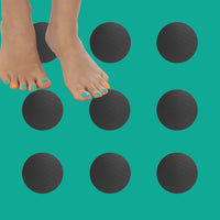 Thumbnail for grey anti slip grip dots that are peel and stick for slipper floors
