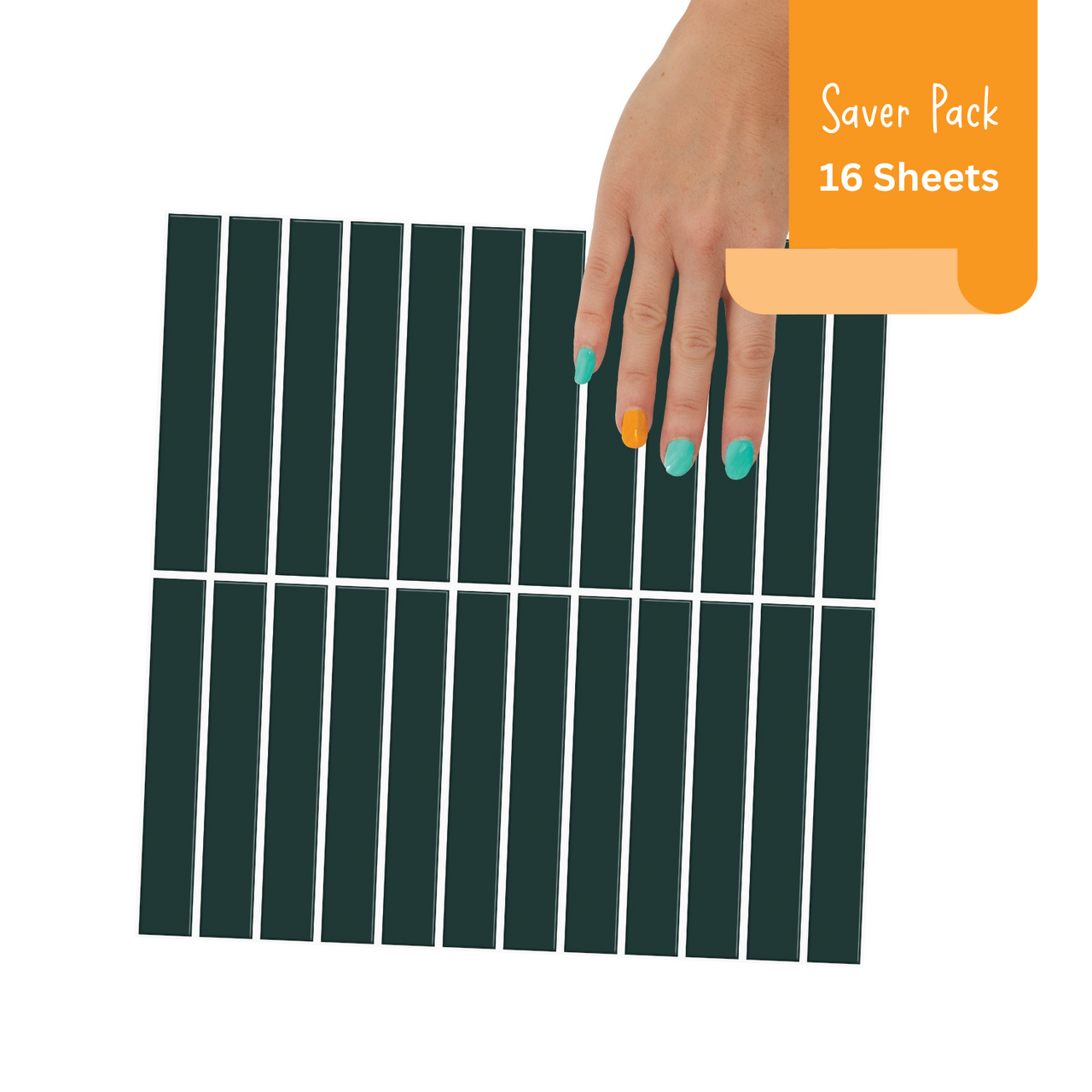 Saver Pack Dark Green Kit Kat Tiles | 16 Sheets