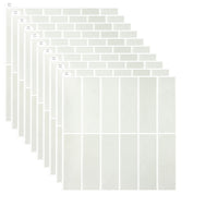 Thumbnail for 10 pack of off white peel and stick stacked subway tiles