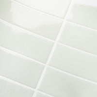 Thumbnail for Stacked subway 3D vinyl tiles in off white