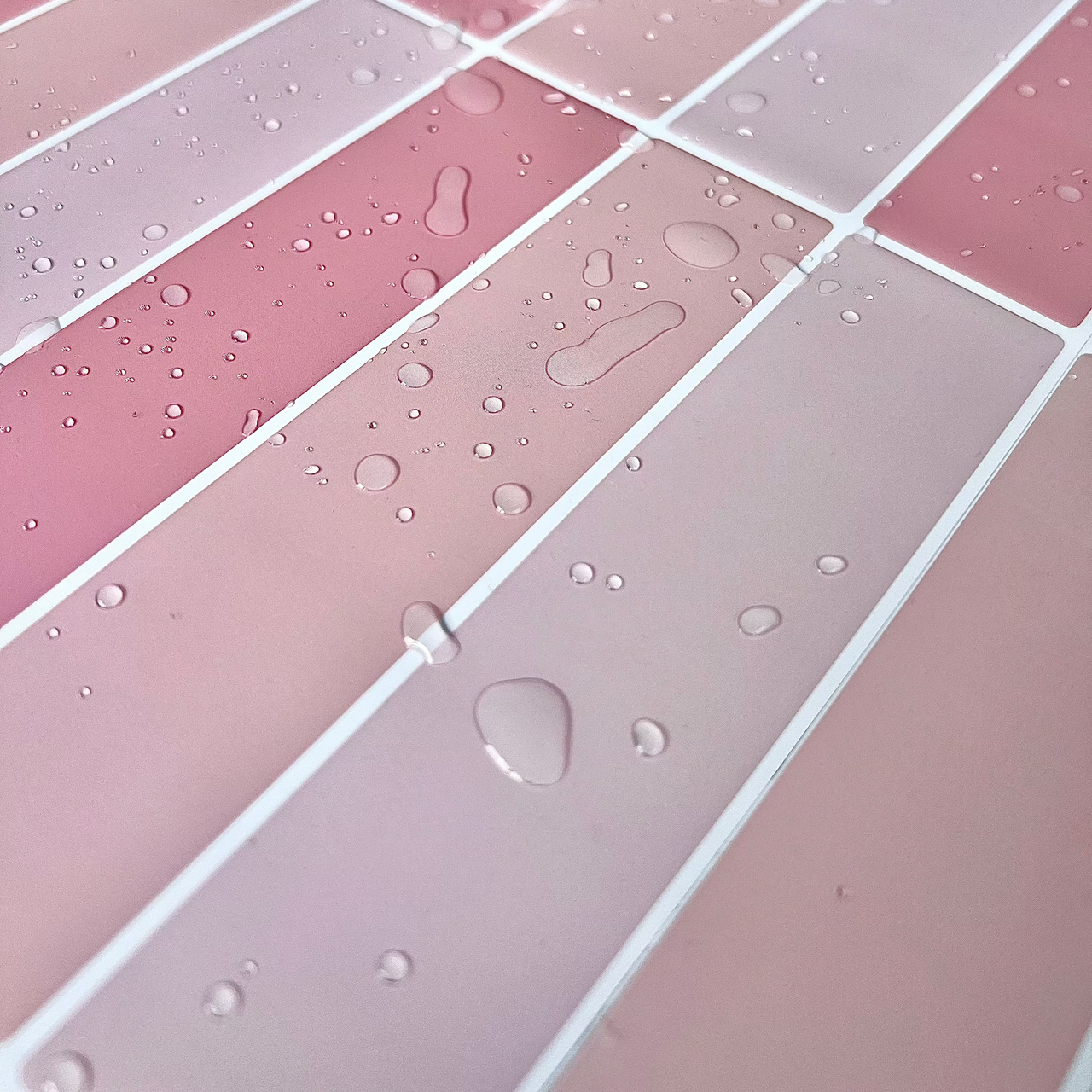 Pink kit kat tiles water resistant