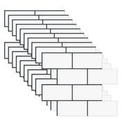 Thumbnail for 10-pack of white subway peel and stick tiles