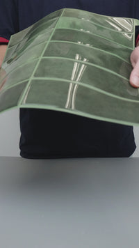 Stacked Subway Wall Tile | Green with Green Grout