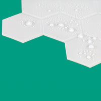 Thumbnail for Waterproof white hexagon peel and stick vinyl wall tiles