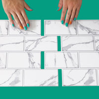 Thumbnail for Grey marble subway tiles interlocking